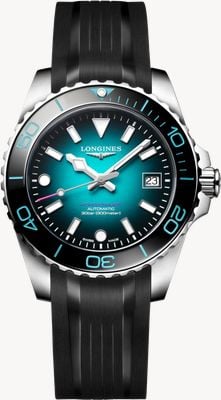 LONGINES Hydroconquest automatisch – 2026 Commonwealth Games (39mm) tealblauw verloop wijzerplaat / zwart limited edition horloge L37794099
