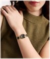 Fossil Harlow 22 mm Three-Hand Black Leather and Gold-Tone Stainless Steel Fossil Watch ES5496 - alternate view 5