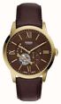 Fossil Townsman 44 mm Automatic Brown Leather ME3286