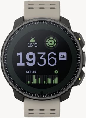 Suunto Orologio multisport da avventura solare verticale (49 mm) sabbia nera SS050986000