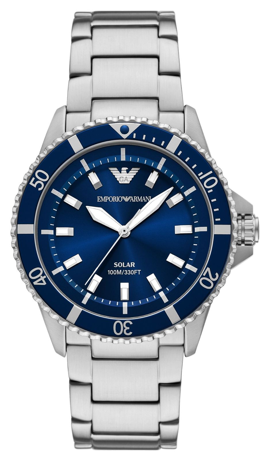 Emporio Armani World Explorer solaire (42 mm) cadran bleu / montre