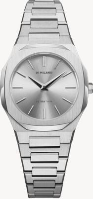 D1 Milano Ultra Thin Zephyr Silver (30mm) Silver Sunray Dial / Stainless Steel Bracelet UTBL30