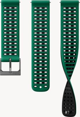 Suunto Cinturino Athletic 9 in silicone verde pino - 22 mm (s+m) - solo cinturino SS051218000