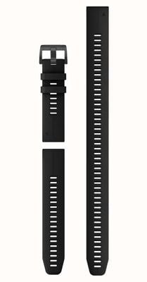 Garmin Solo correa de reloj Quickfit® 22: silicona negra (juego de buceo de 3 piezas) 010-13113-02