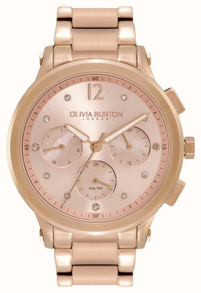 Olivia burton pink and rose gold watch best sale