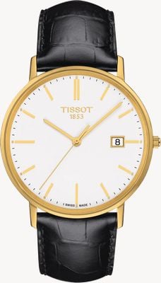 Tissot ゴールドランサファイア18Kゴールドレザーストラップ T9224101601100