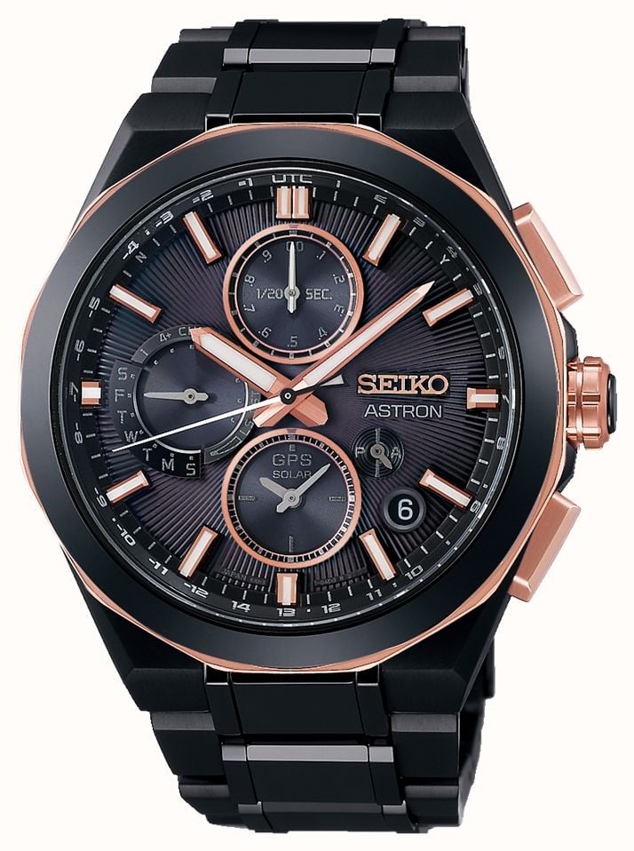 Seiko Astron GPS Solar 5X Dual Time Chronograph 100th Anniversary SSH158J1 First Class Watches CAN