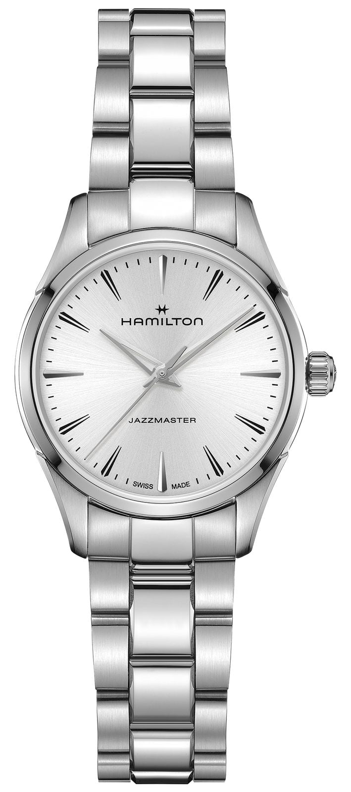 Hamilton Jazzmaster quartz (32 mm), cadran argentÃ© soleill montre