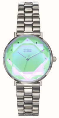 STORM Damen-Elexi Ice (33 mm) mit grünem Zifferblatt und Edelstahlarmband 47504/IC