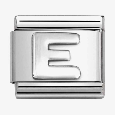 Nomination Classic Letter E Sterling Silver Charm 330113/05