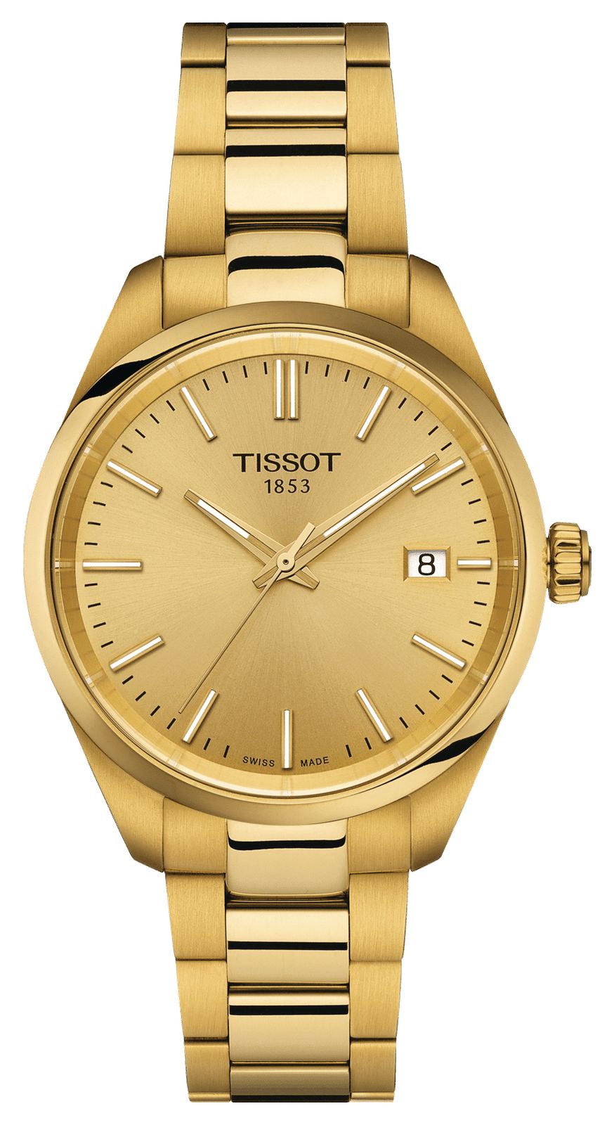 Tissot Cadran dorÃ© Pr 100 (34 mm) / bracelet en acier montre