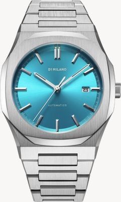 D1 Milano Automatico Classic (41.5mm) Turquoise Sunray Dial / Stainless Steel Bracelet ATBJ17