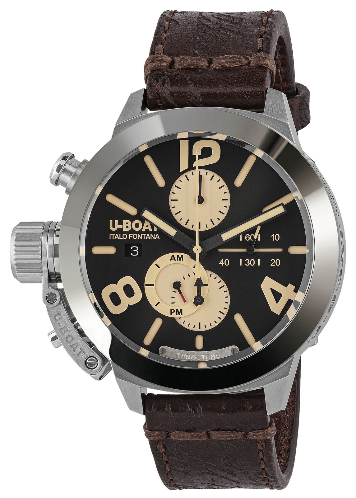 U-Boat Classico 45 tungstÃ¨ne cas1 (45 mm) cadran noir / montre