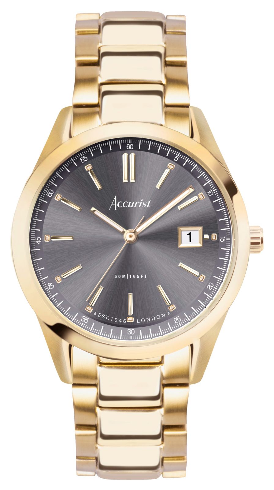 Accurist homme de tous les jours (36 mm) cadran gris montre