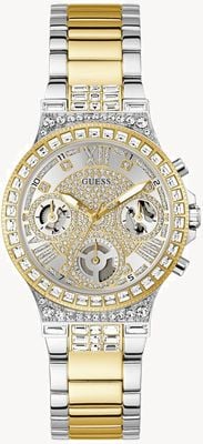 Guess Moonlight (36mm) Silver Dial / Two-Tone Stainless Steel Bracelet GW0320L7