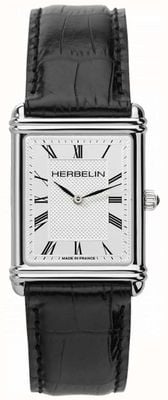 Herbelin Homme, quartz analogique, bracelet cuir 17468AP08