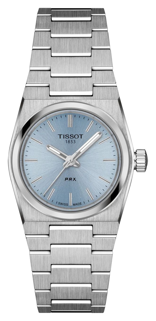 Tissot Prx quartz (25 mm), cadran bleu glacier / bracelet en montre