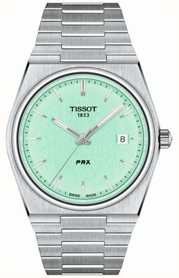 Tissot Prx 40mm quartzo | mostrador verde | pulseira de aço inoxidável T1374101109101
