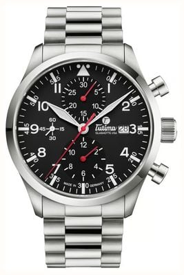 Tutima Glashütte Flieger Legacy T5 自动计时码表（41毫米）黑色表盘/钛金属表带 6405-02