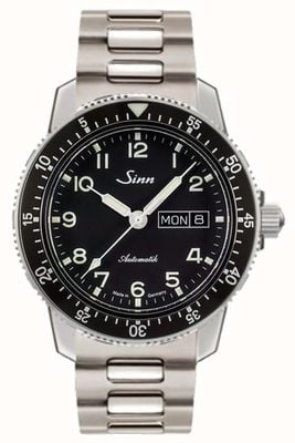 Sinn 104 st sa классические часы для пилотов, двухзвенный стальной браслет 104.011 TWO LINK BRACELET
