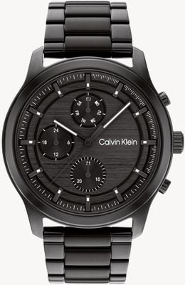 Calvin Klein Men's | Black Chronograph Dial | Black Stainless Steel Bracelet 25200209