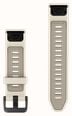 Garmin QuickFit Bands (20mm) Cream/French Grey Silicone with Black Hardware - Strap Only 010-14506-04 - alternate view 2