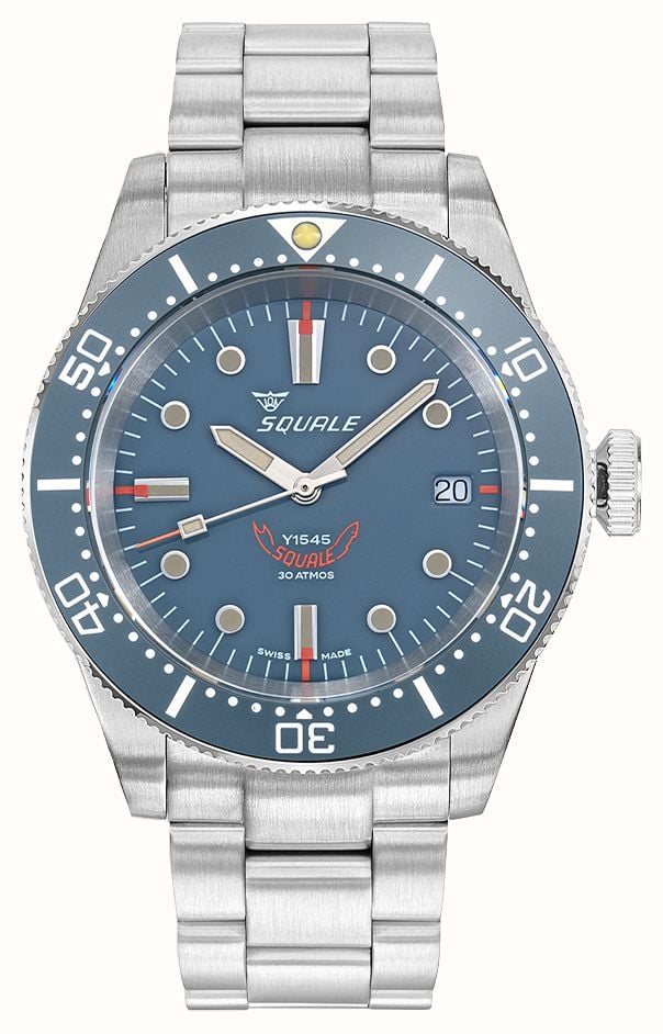 Squale 1545 グレー (40mm) グレー文字盤 / ステンレススチール ブレスレット 1545GG.AC