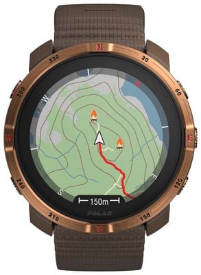 Polar Grit X2 Premium AMOLED GPS Outdoor Multisport Smartwatch – Braunkupfer (S-L) 900115135