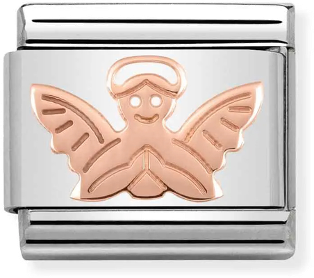 Nomination Classic Angel 9ct Rose Gold Steel Charm 430104/14