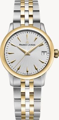 Maurice Lacroix 1975年製クォーツ（33mm）シルバーサンブラッシュダイヤル/ツートンステンレススチールブレスレット 751006-PVY12-131-1