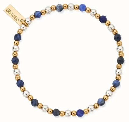 ChloBo Phases of the Goddess DIDI Sodalite Bracelet - Mixed Metal GMBS