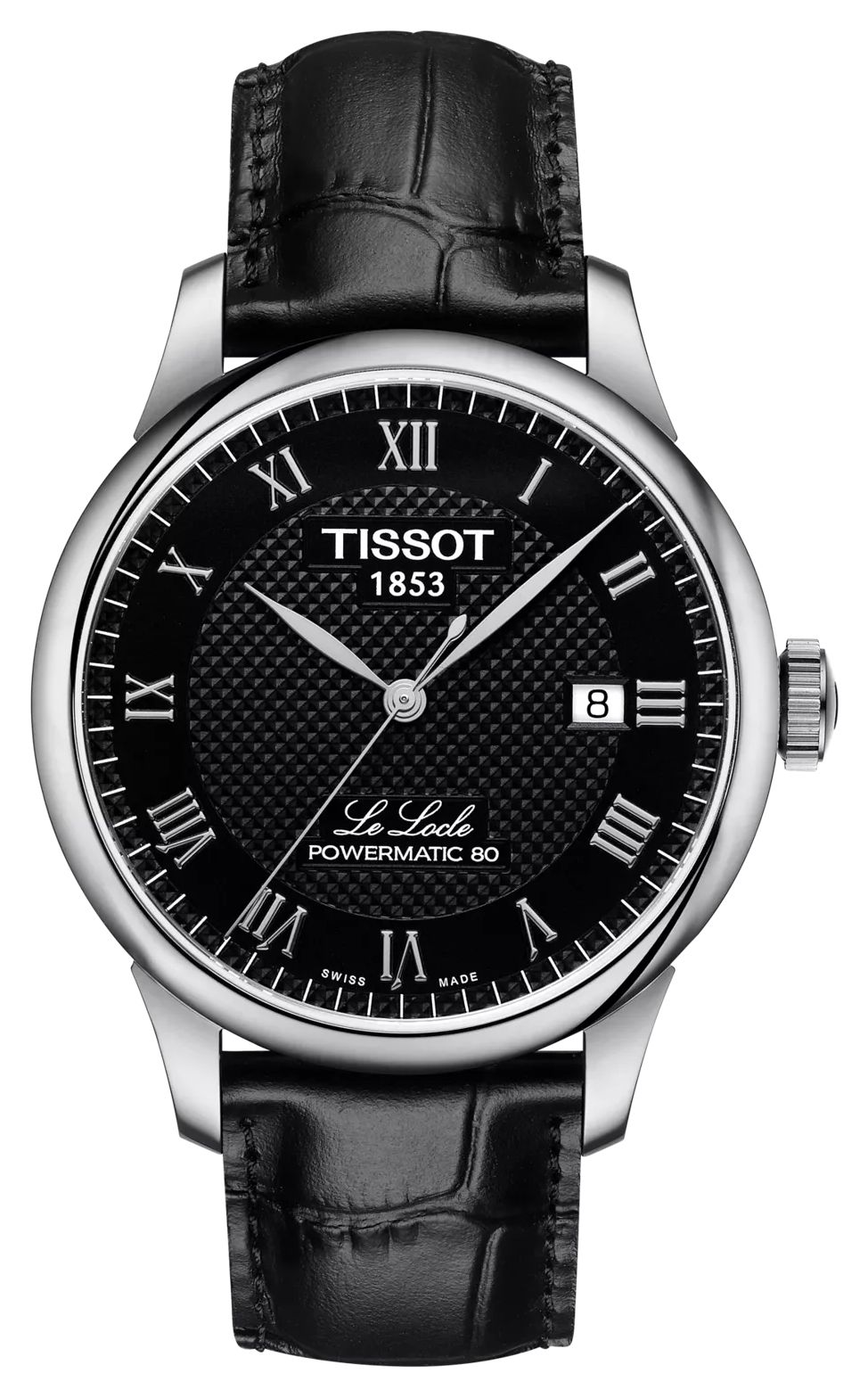 Tissot Le lacle powermatic 80 (39,3 mm) cadran noir / montre
