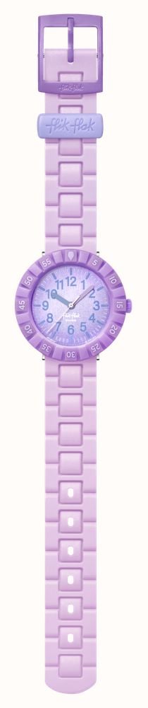 Flik Flak Lavendology (36,7 Mm) Cadran Violet / Bracelet En Silicone ...