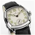 Hamilton American Classic Cushion Mechanical (30mm) Sandblasted Beige Dial / Black Leather Strap Watch H36109710 - alternate view 5