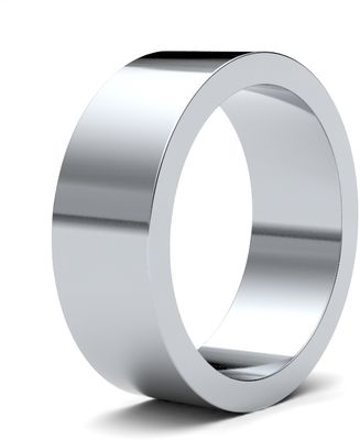 James Moore Wedding Rings | Palladium 500 | 7mm | Medium | Flat | AG_7LMF-PD5