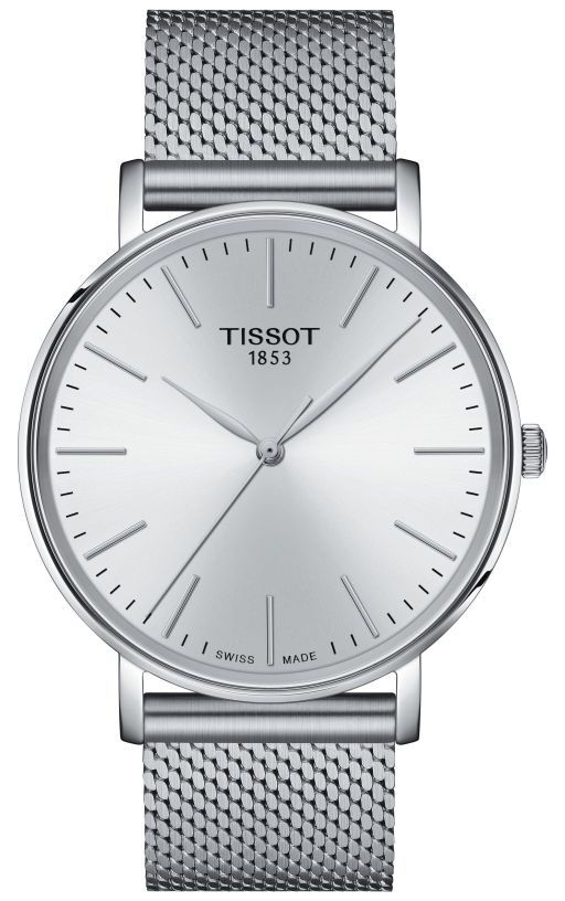 Tissot Hommes Ã  chaque fois | cadran argentÃ© | bracelet en montre