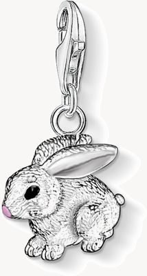 Thomas Sabo Rabbit Charm 925 Sterling Silver Cold Enamel 0819-007-12