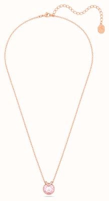 Swarovski Bella V Pendant Necklace | Rose Gold-Tone Plated | Pink Crystal 5662088