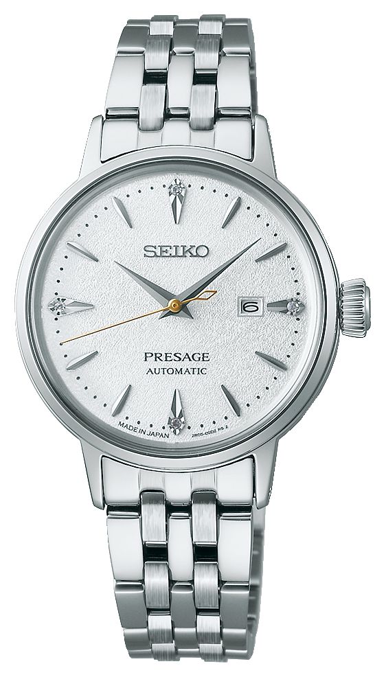 Seiko Cocktail Presage Â« rhum chaud au beurre Â» serti de montre