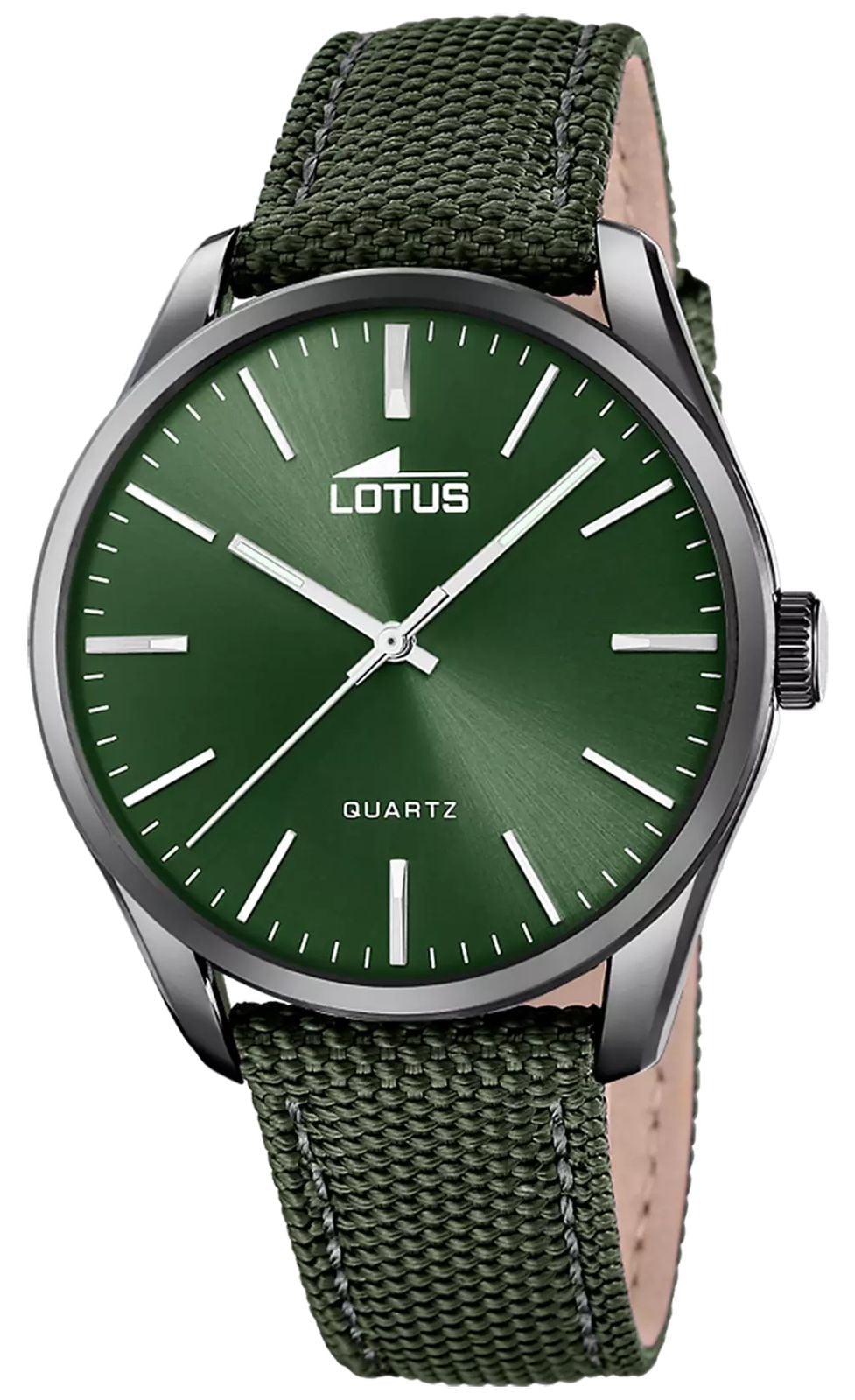 Lotus Minimalist Quartz 42mm Textured Green Dial  Green Watch