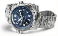 Hamilton Khaki Aviation X-Wind Day-Date Automatic (45mm) Blue Dial / Stainless Steel Bracelet H77765141 - alternate view 2