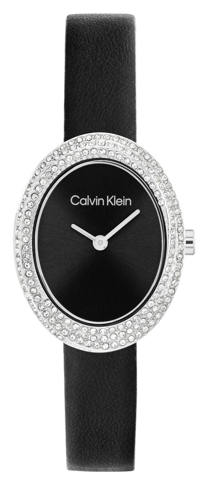 Calvin Klein Lunette torsadÃ©e (24 mm) cadran noir / montre