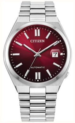 Citizen Tsuyosa automático (40 mm) mostrador vermelho sunray / pulseira de aço inoxidável NJ0150-56W