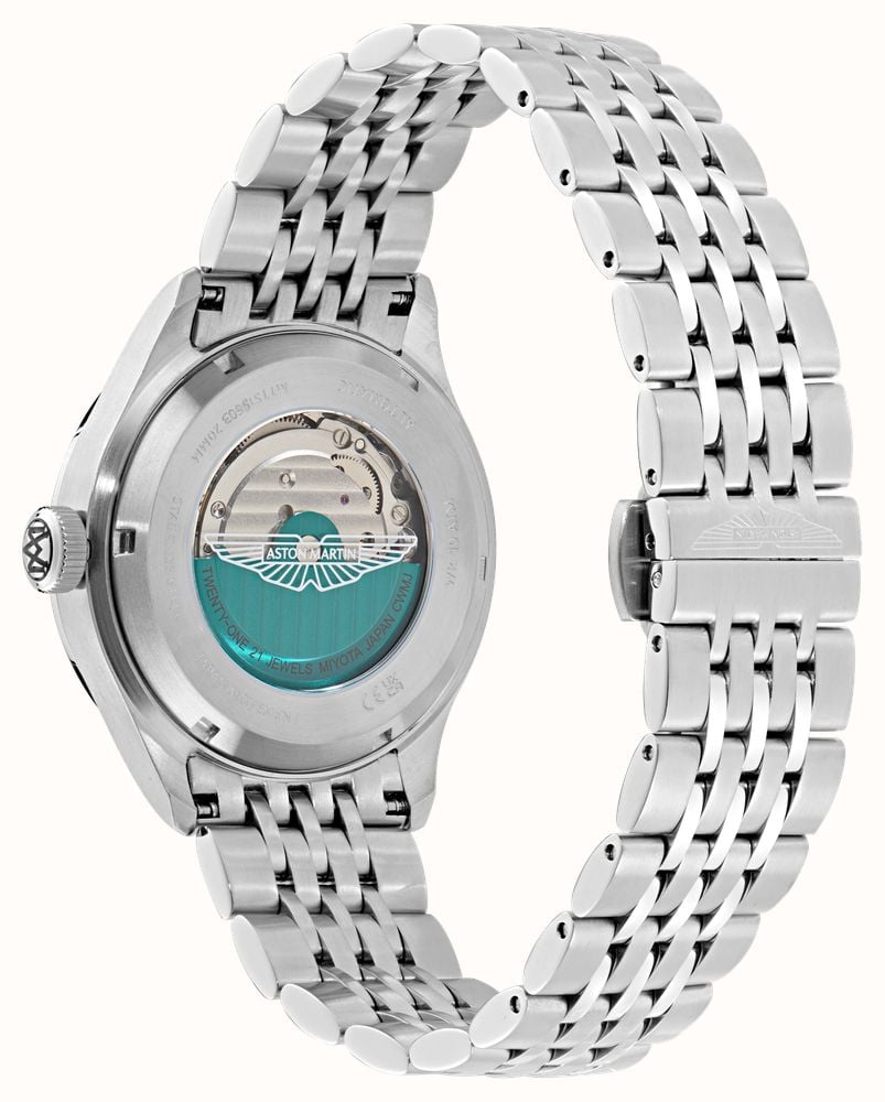 Aston Martin TS1 Timeless Automatic (39mm) Blue Sunray Dial / Stainless Steel Bracelet MTTS1S603 - alternate view 4