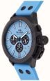 TW Steel Canteen Quartz Chronograph (45mm) Light Blue Dial / Light Blue Silicone Strap Watch CS129 - vista alternativa 3