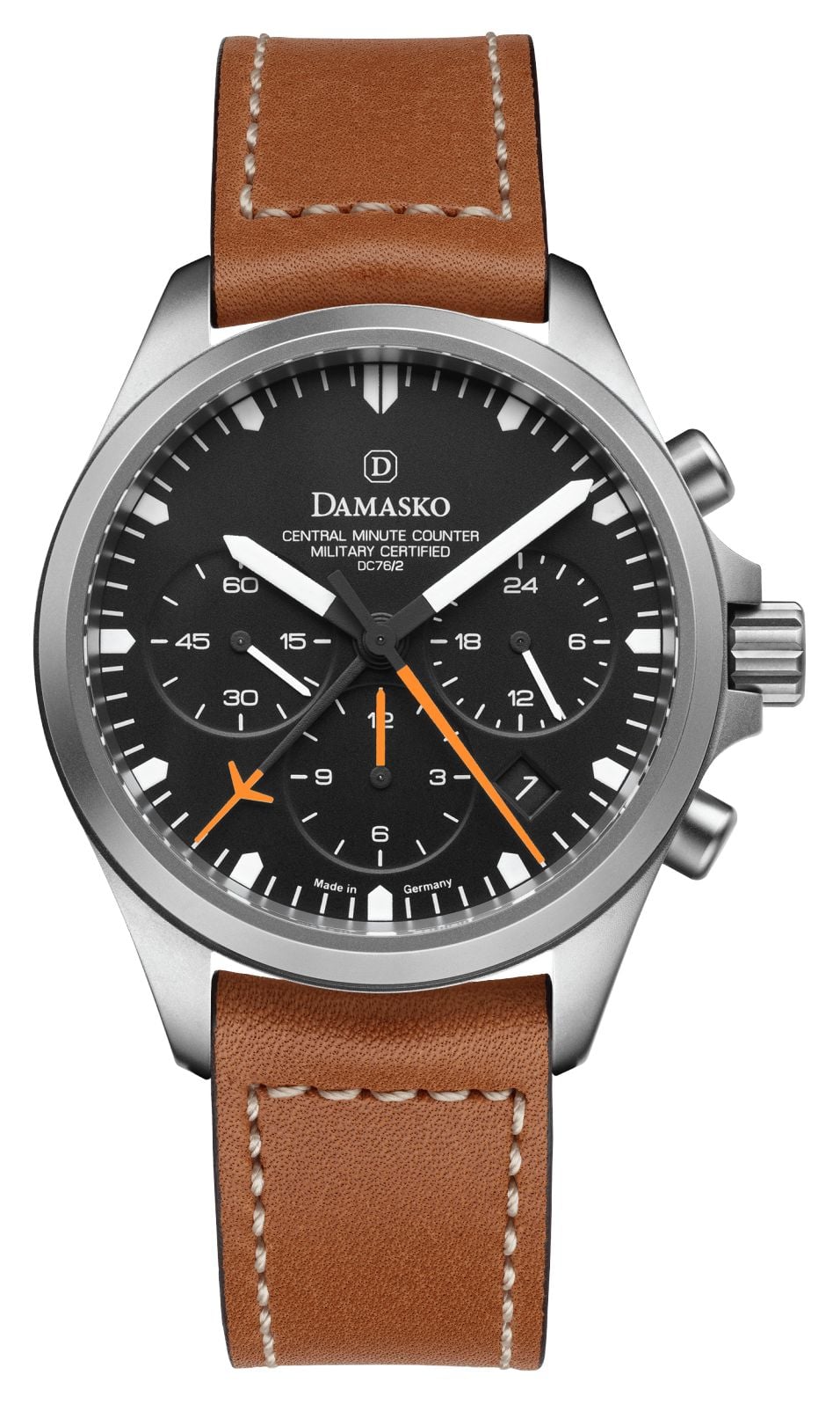 Damasko DC762 Automatic Chronograph  Orange Hands 41mm Watch