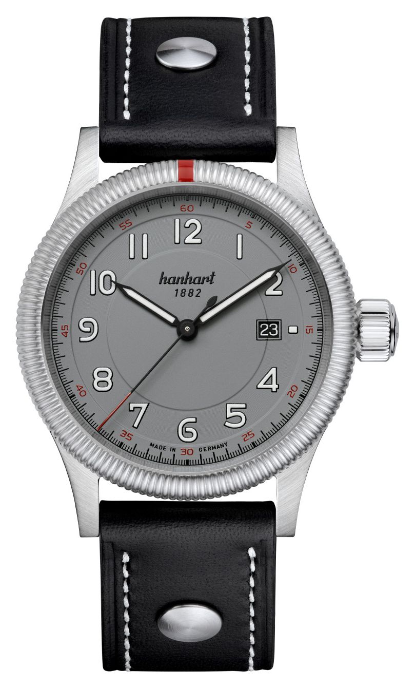 Hanhart automatique Pioneer One (42 mm), cadran gris montre