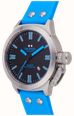TW Steel Canteen Automatic (45mm) Black Dial / Blue Silicone Strap Watch CS130 - vista alternativa 2