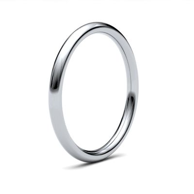 James Moore Wedding Rings | Palladium 500 | 2mm | Heavy | Traditional Court | AG_2GHC-PD5