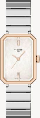 Tissot Kwarcowy zegarek Srv (21,8 mm) z tarczą z masy perłowej / bransoletą ze stali nierdzewnej T1601102111300